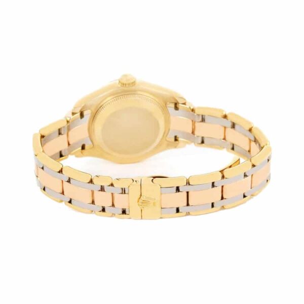 Rolex Tridor Pearlmaster Ladies Gold & Diamond 80298-0048 Replica - Image 4