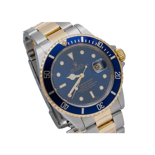 Photo of Rolex Submariner Date Two Tone Blue Dial 16613 Replica 2