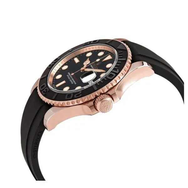 Photo of Rolex Yacht-Master 40 116655 SATS Rose Gold Automatic Rubber Black Dial Replica 3